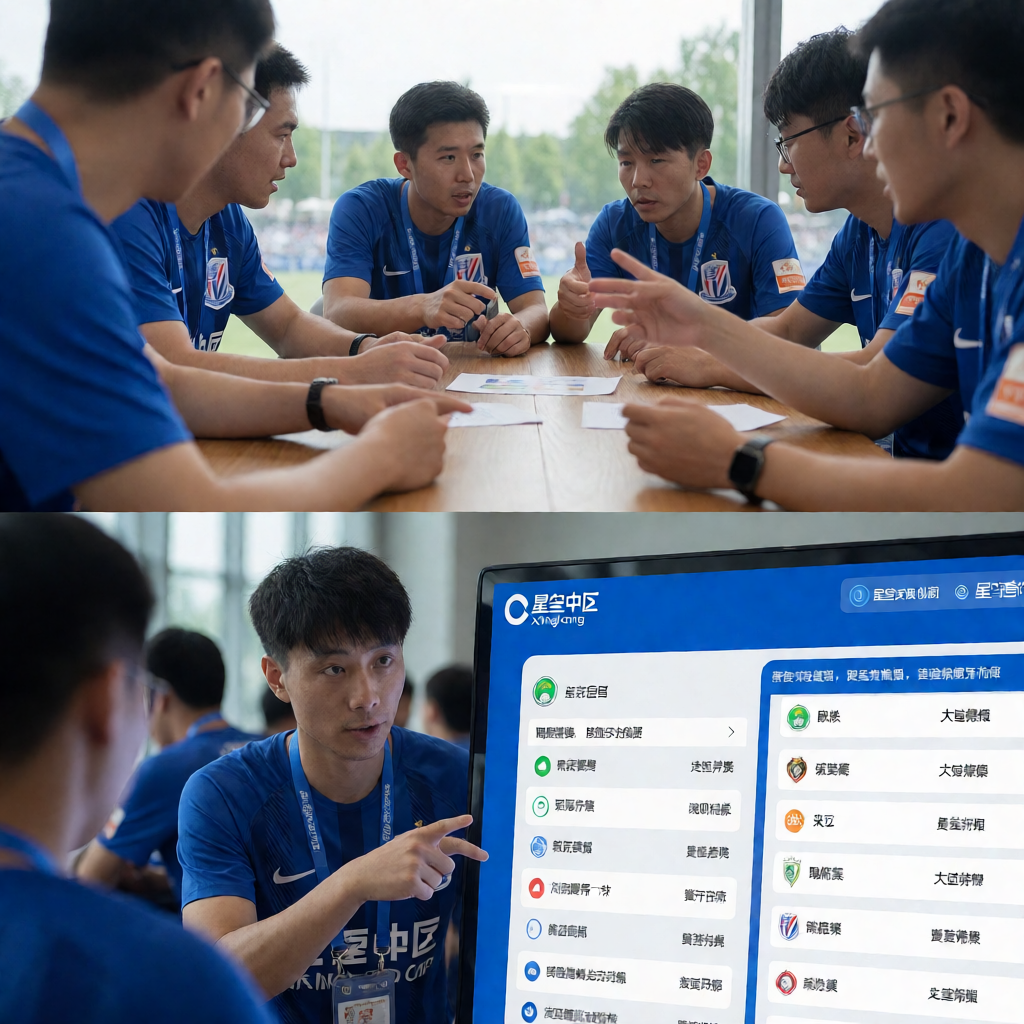 球迷社区互动场景，球迷热烈讨论赛事